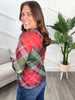 Reg/Plus-Shimmer Season Plaid Mesh Top **Preorder**