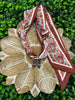 Handcrafted Scarf Interchangeable Charm Necklace