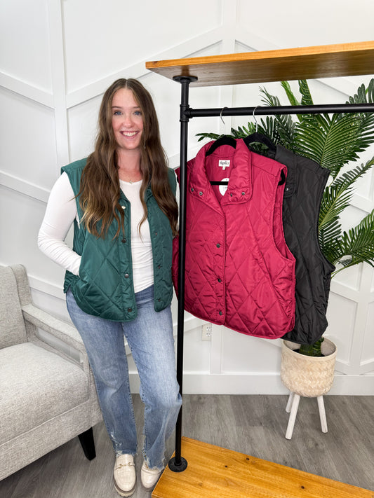 Reg/Plus-The Quilted Muse Vest