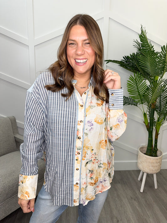 Reg/Plus- Pattern Crush Top
