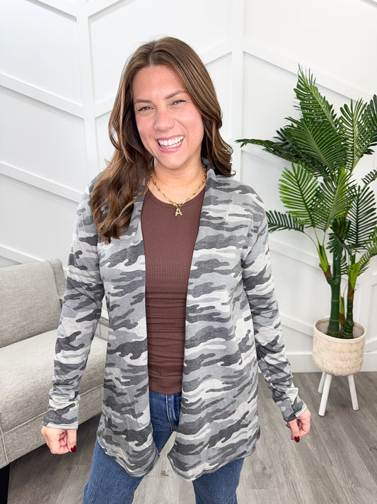 Reg/Plus-Camo Crush Cardigan