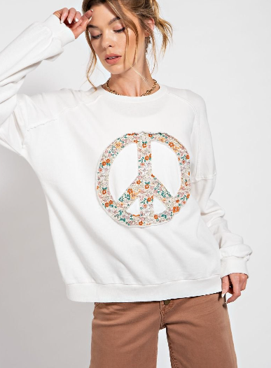 Peace Sign Sweatshirt (2 Colors)