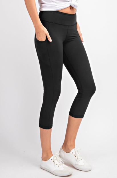 Capri Yoga Pant with Pockets- Regular (Assorted)