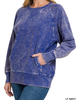 Bella Acid Wash French Terry Pullover (Assorted)