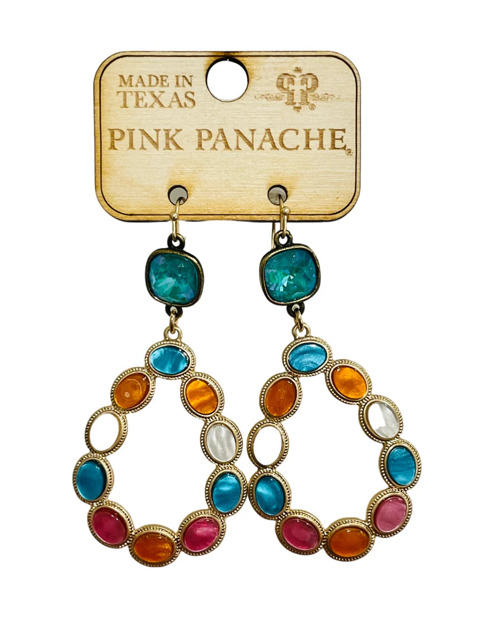 Multi-Color Pearlized Earring By Pink Panache