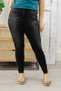 High Waist Tummy Control Black Wash Contrast Thread Skinny by Judy Blue