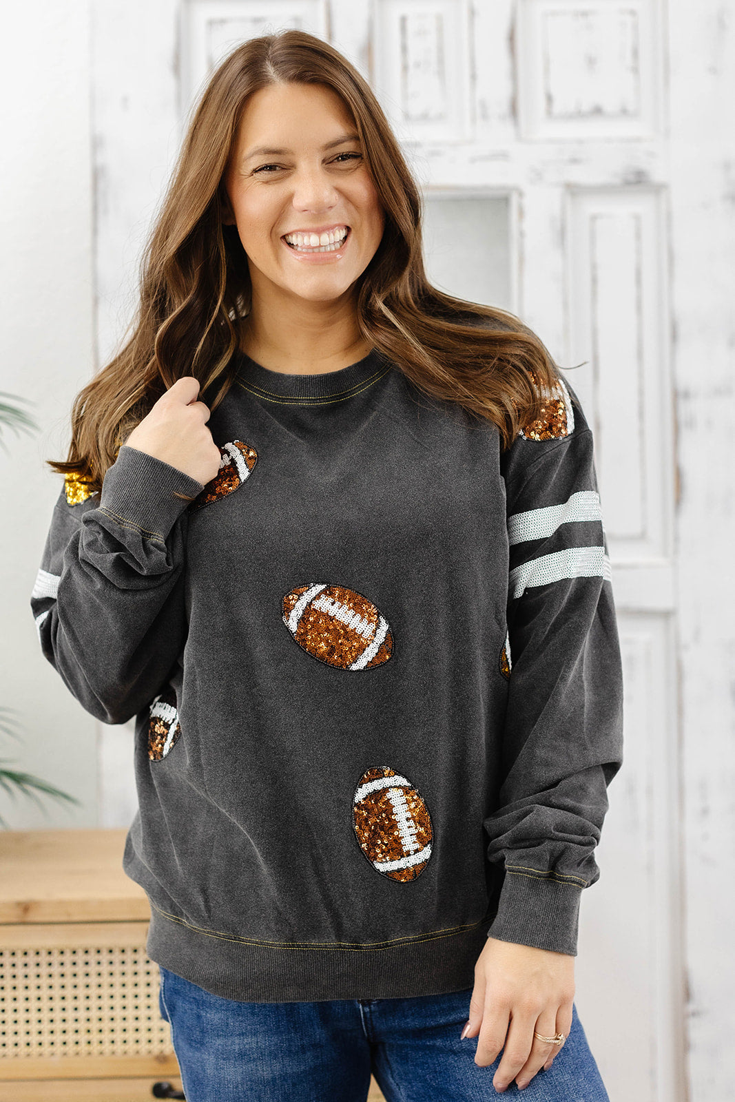 Reg/Plus- Game Day Long Sleeve Top