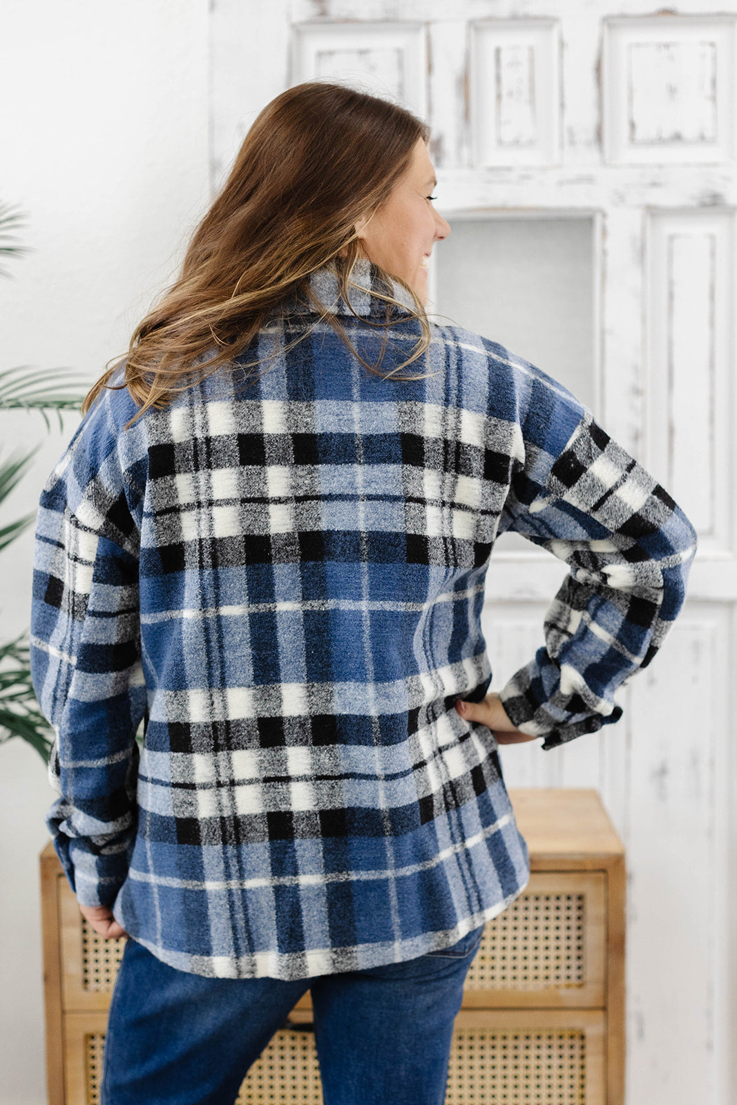 Reg/Plus- In This Moment Plaid Shacket