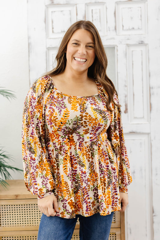 Reg/Plus-Elevating Every Moment Babydoll Top