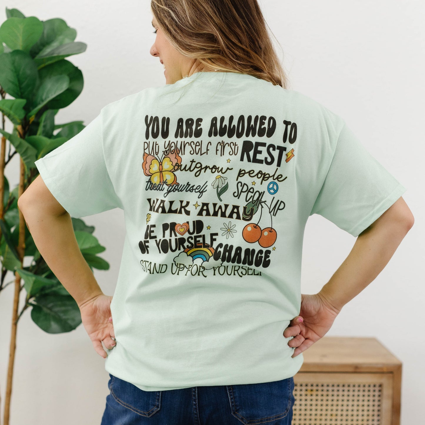 Reg/Plus You Are Allowed Graphic Tee