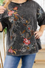 Reg/Plus- Rules for Success Embroidered Top