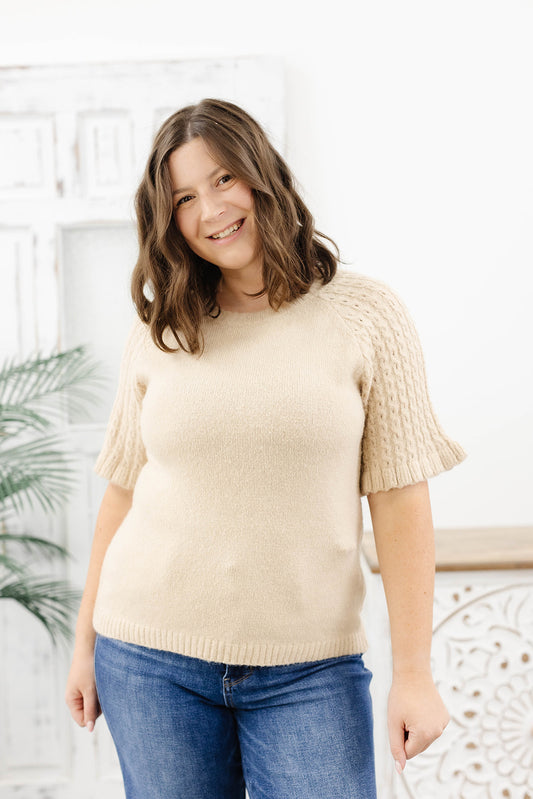 Reg/Plus-Simple Moments Sweater Top