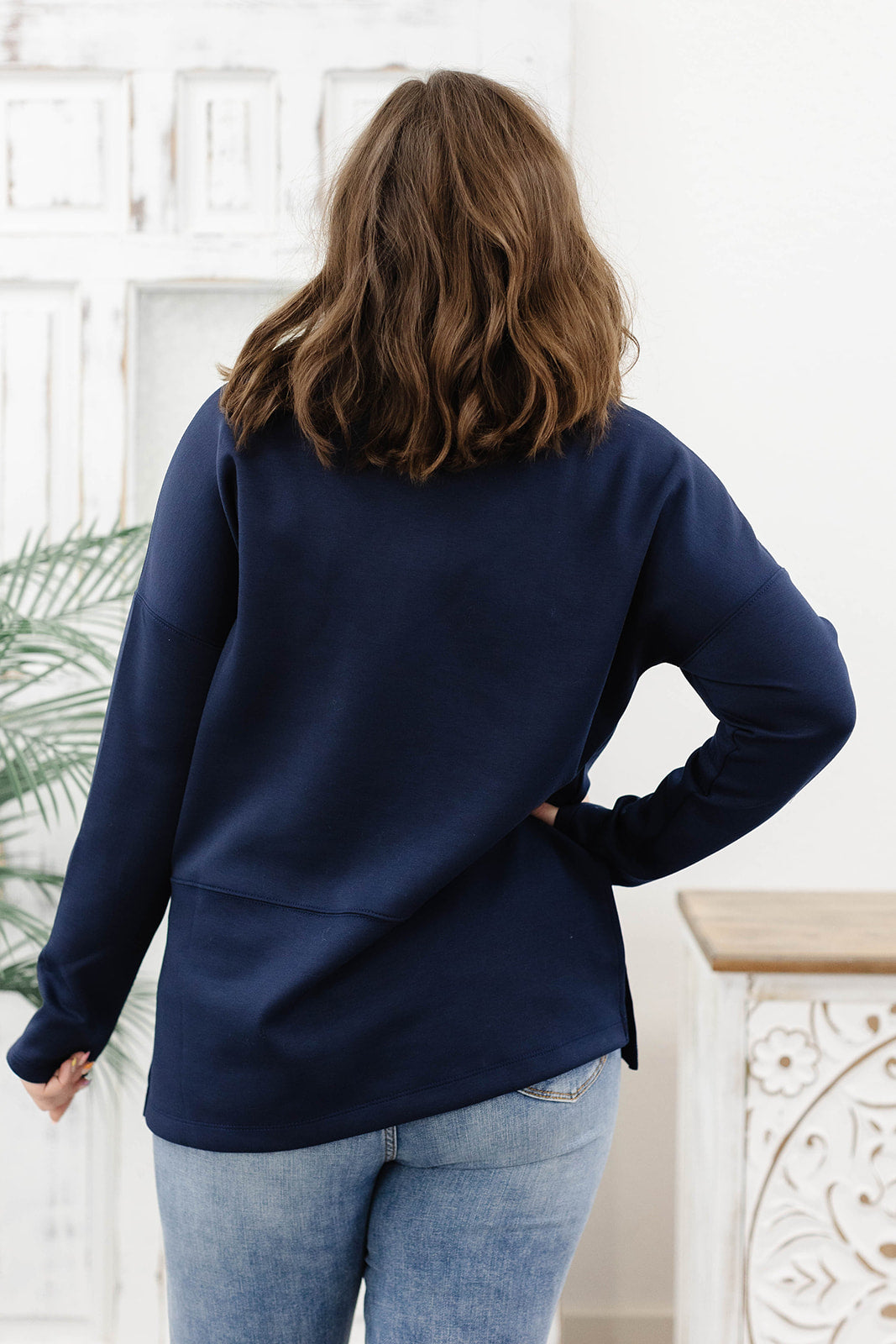 Reg/Plus-The Unexpected Cowl Neck Top