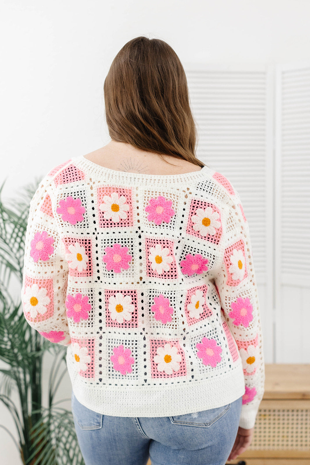 Reg/Plus-Adoring Florals Cardigan