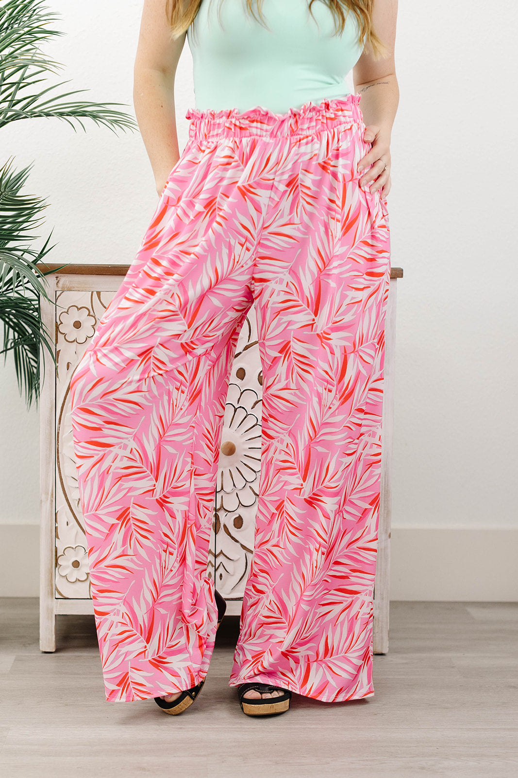 Reg/Plus Floral Factor Floral Pants