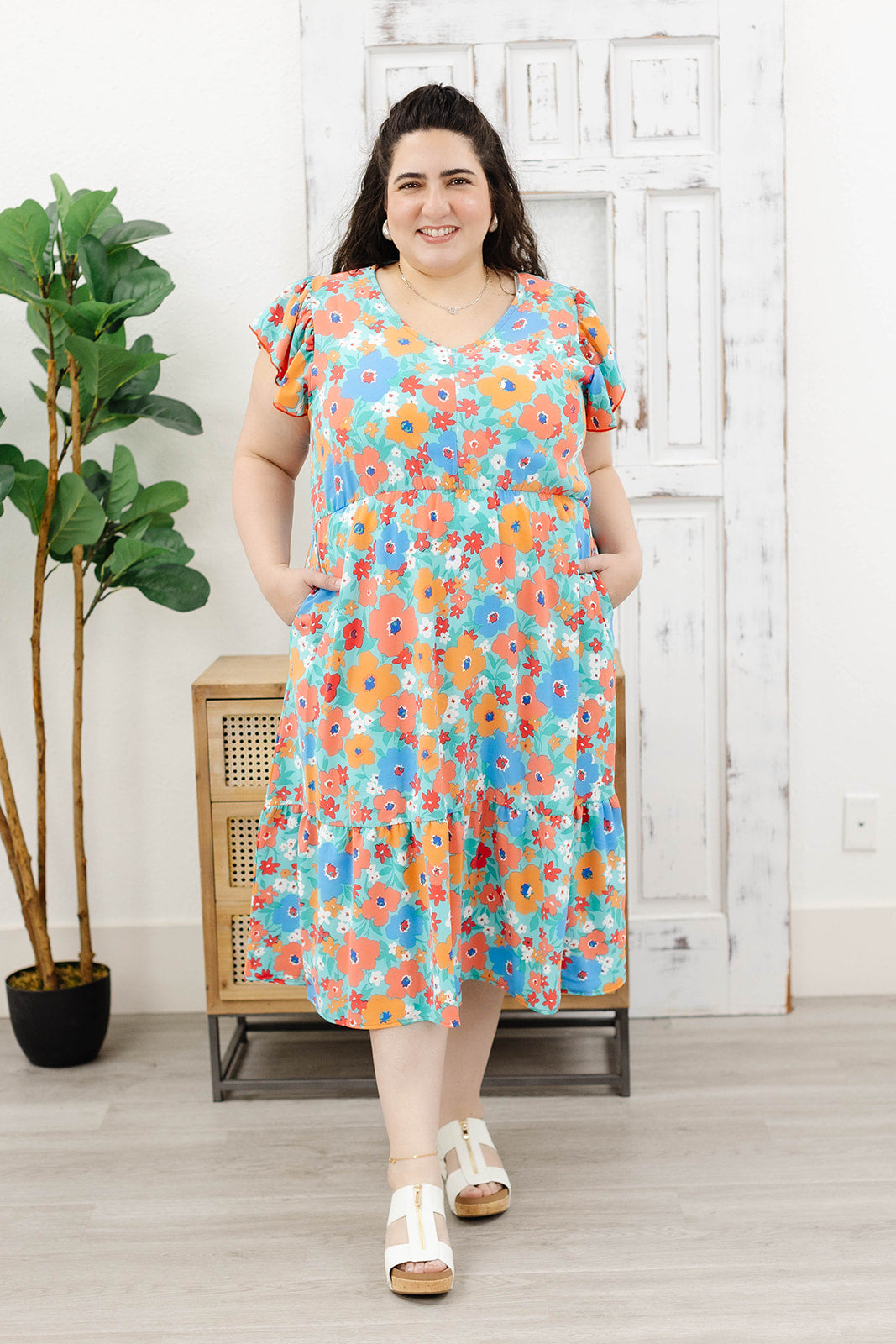 Reg/Plus-Walking On Sunshine Dress