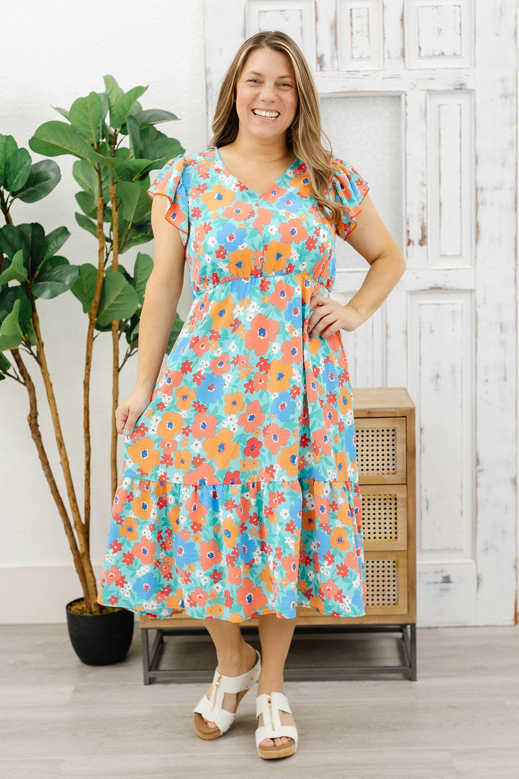 Reg/Plus-Walking On Sunshine Dress