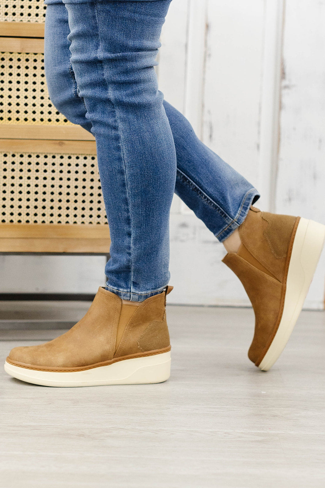 Whiskey Charming Wedge Sneaker Boot