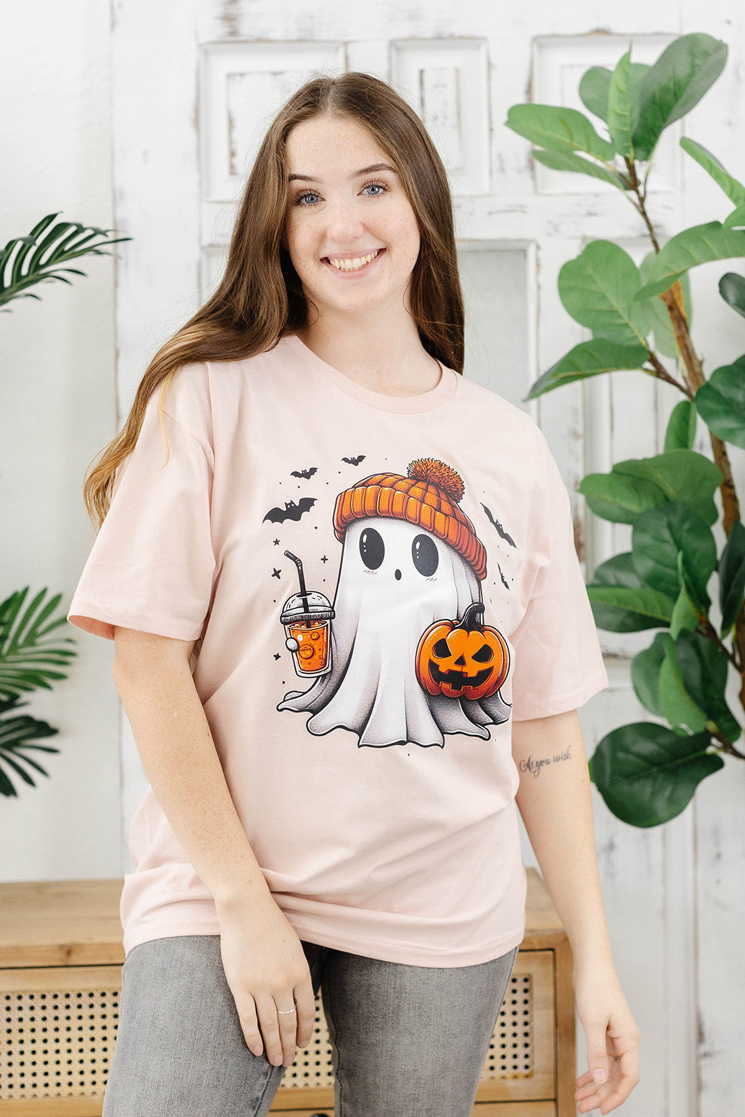 Reg/Plus- Batty Ghost Tee