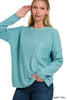 Aubree Ribbed Sweater W/ Pocket (Assorted)