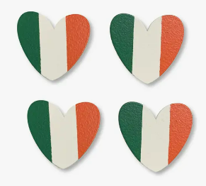 Irish Heart Magnets s/4