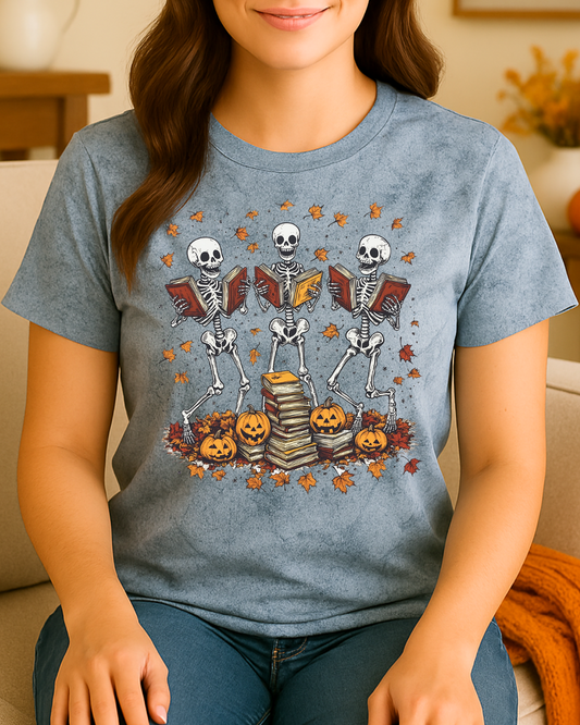 Skeleton Storytime Tee