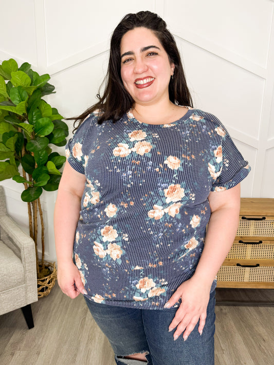 Reg/Plus-Soft Petal Dreams Top