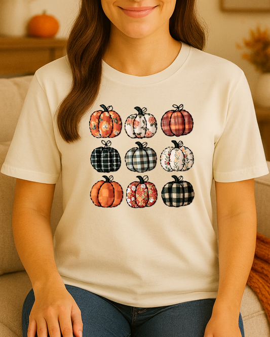 Pumpkin Grid Tee