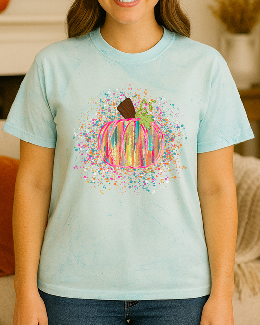 Colorful Pumpkin Tee