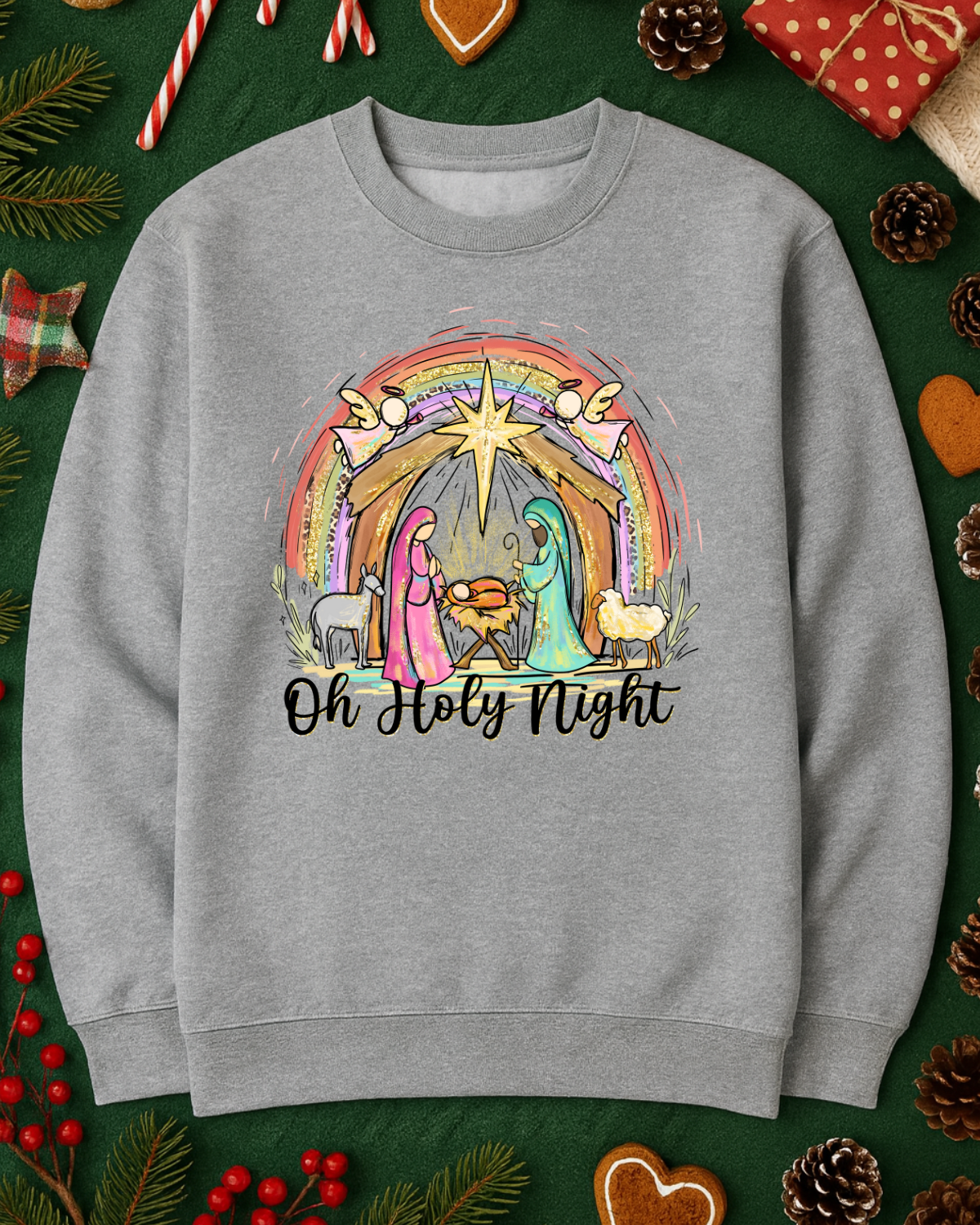 Oh Holy Night Graphic Top (4 Shirt Options)