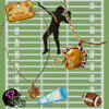 Gold Football Necklaces