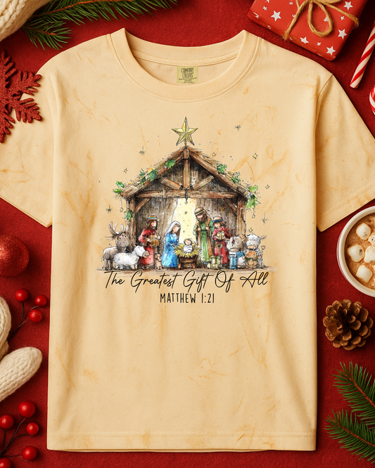 Greatest Gift of All Graphic Top (4 Shirt Options)