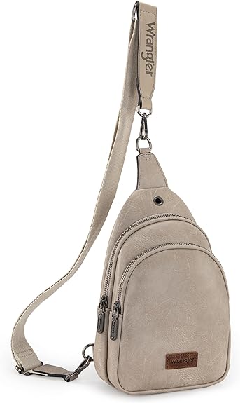 Wrangler Sling Bag/Crossbody/Chest Bag Dual Zippered Compartment