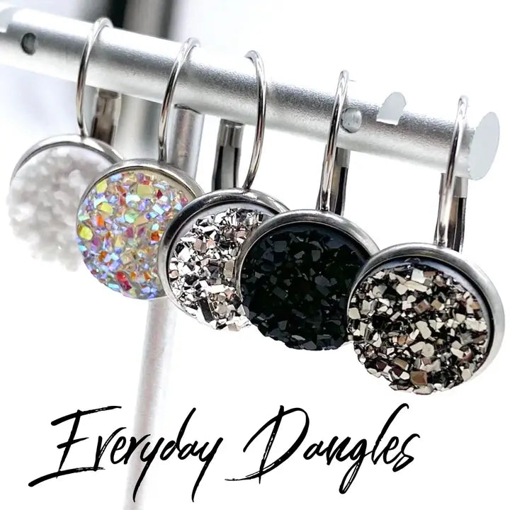 Everyday Round Dangle Earrings (Multiple Colors)