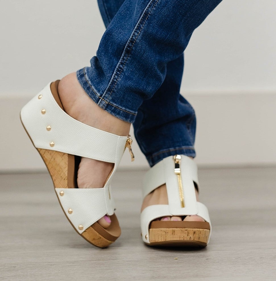 White Taboo Sandal By Corky's