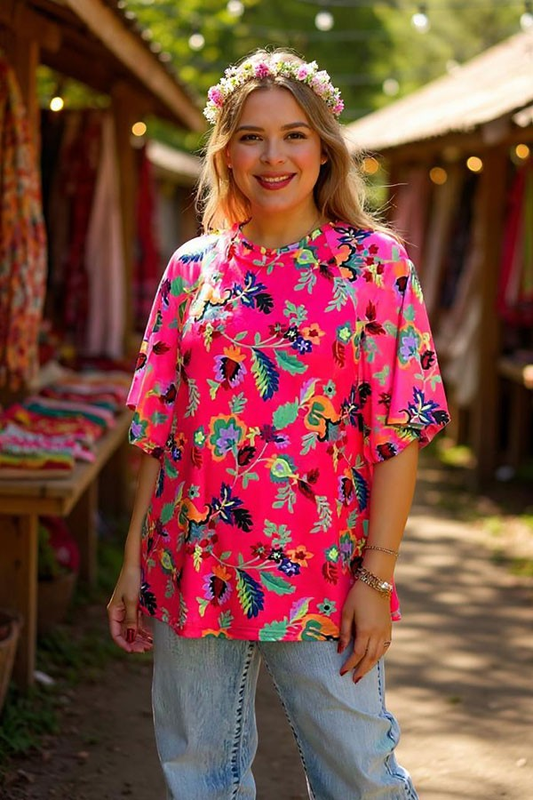 Reg/Plus-Paradise Vibes Top
