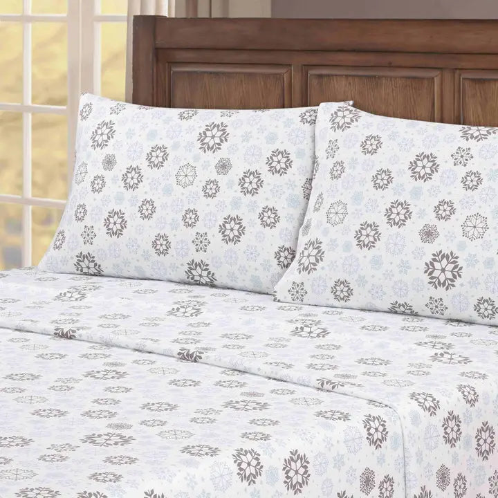 King Kathy Ireland 100% Turkish Cotton Flannel Sheet Set