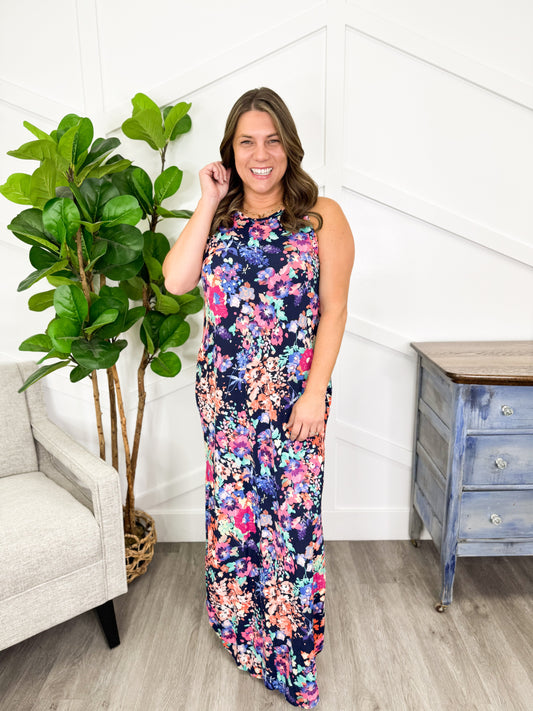Reg/Plus- Floral Breeze Dress