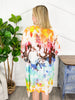 One Size Paint Multi Kimono