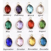 Silver Birthstone Jewel Charms