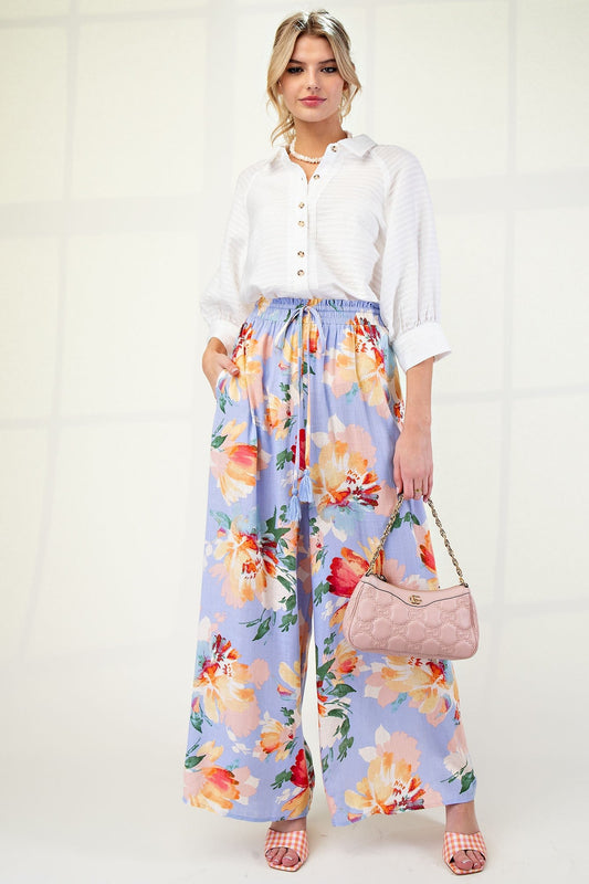 Reg/Plus-Floral Fit Pants