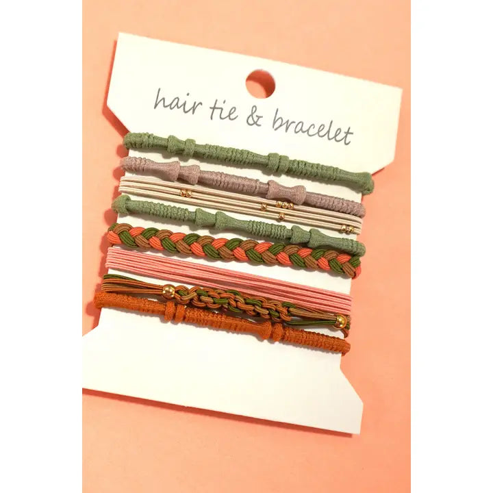 Boho Dual Function Knot Bracelet Hair Ties