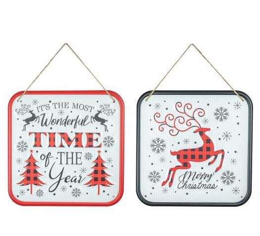 Christmastime Metal Sign