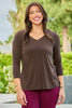 Reg/Plus-Without Fail Solid V-Neck Top