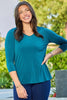 Reg/Plus-Without Fail Solid V-Neck Top