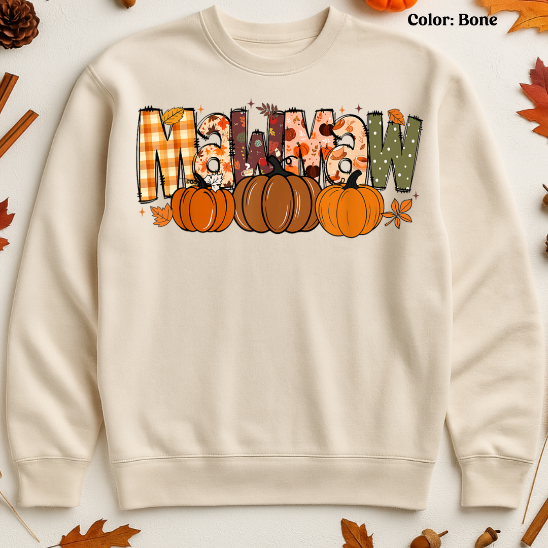 Bone Fall Customizable Mama Sweatshirt