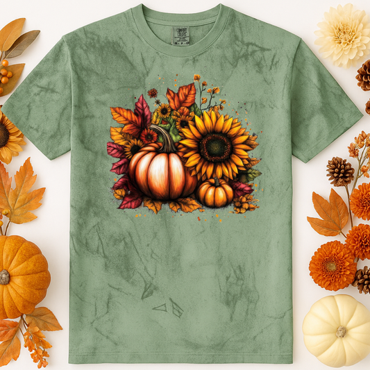 Pumpkin & Sunflower Tee