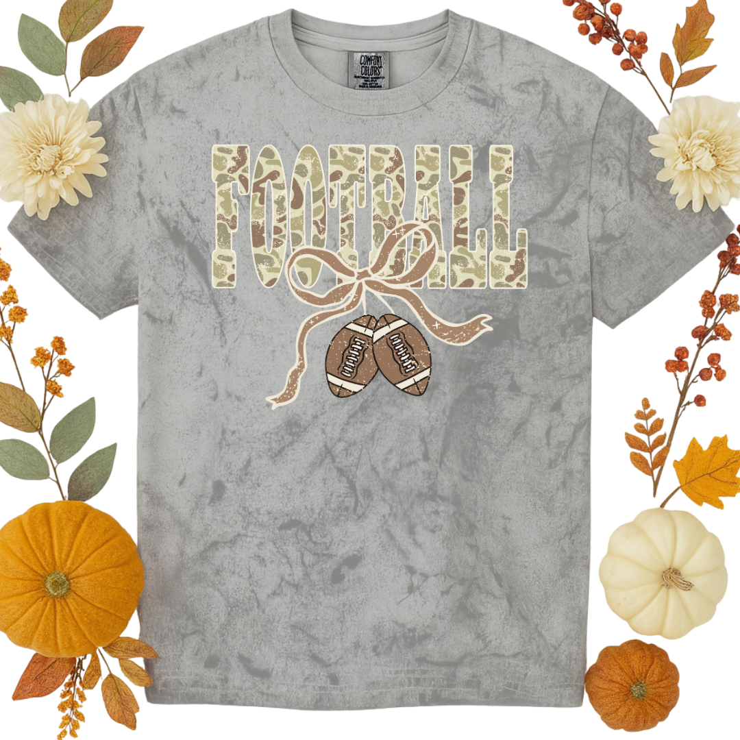 Camo Football Tee