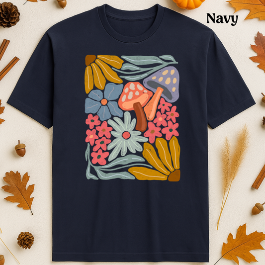 Mushroom & Floral Tee