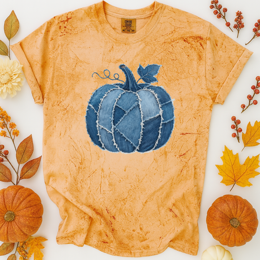 Denim Dreams Pumpkin Tee